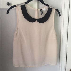 H&M Peter Pan Collared Top
